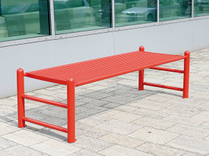 Скамья из нержавеющей стали без спинки