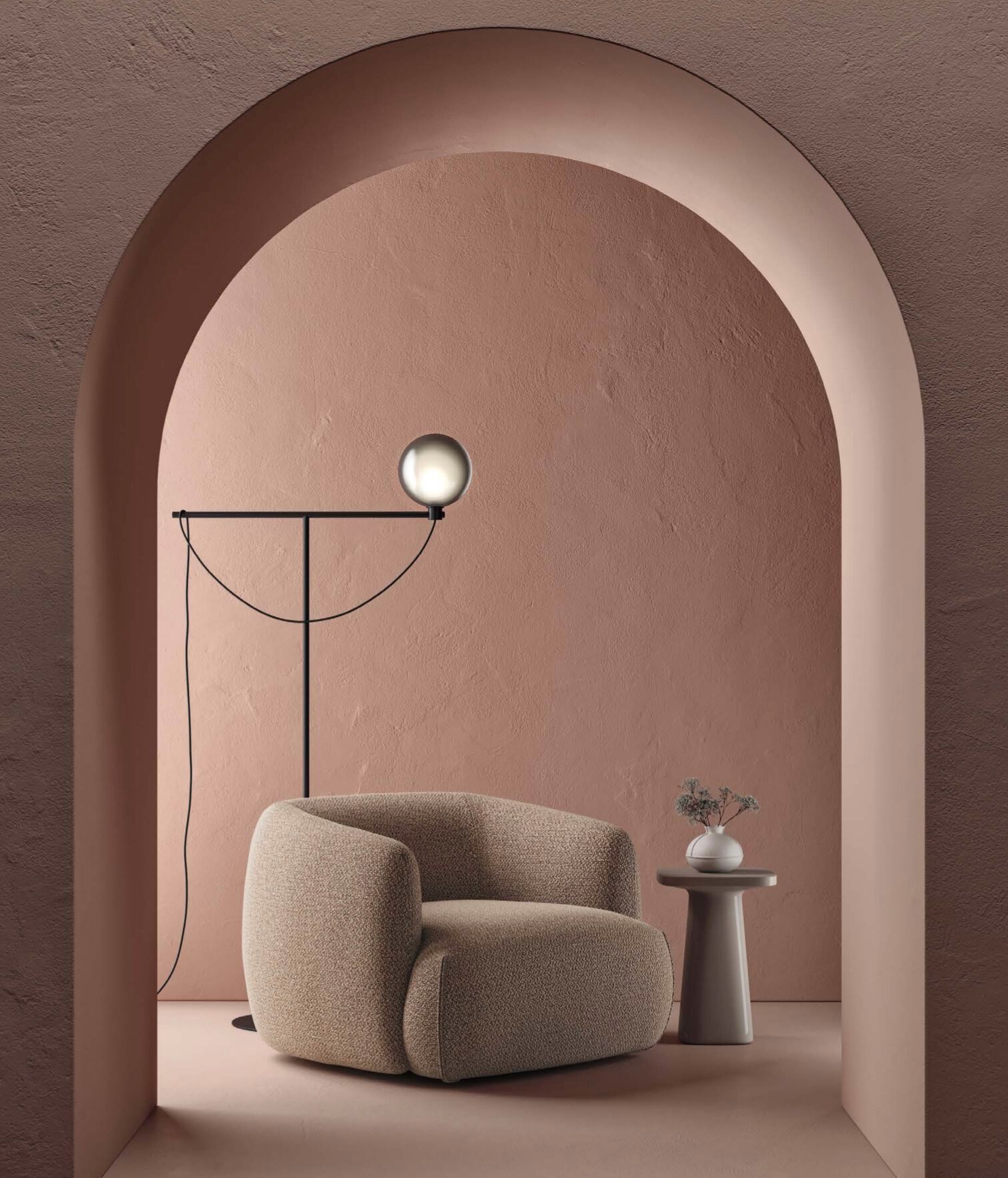 Тканевое кресло с подлокотниками Marac Aland ARCH-00114707 - Вид №1