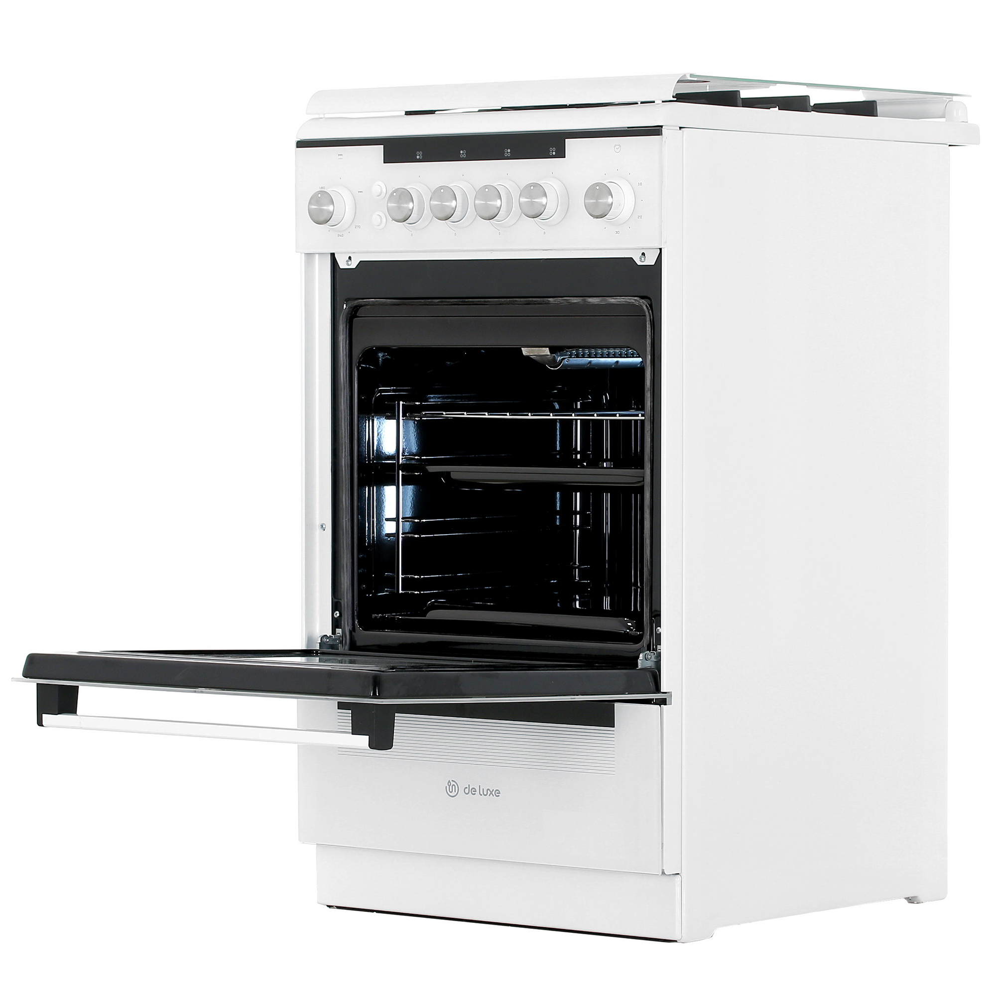 9983911 Газовая плита De Luxe 506040.23г (кр) ЧР белый STDN-0083362 - Вид №4