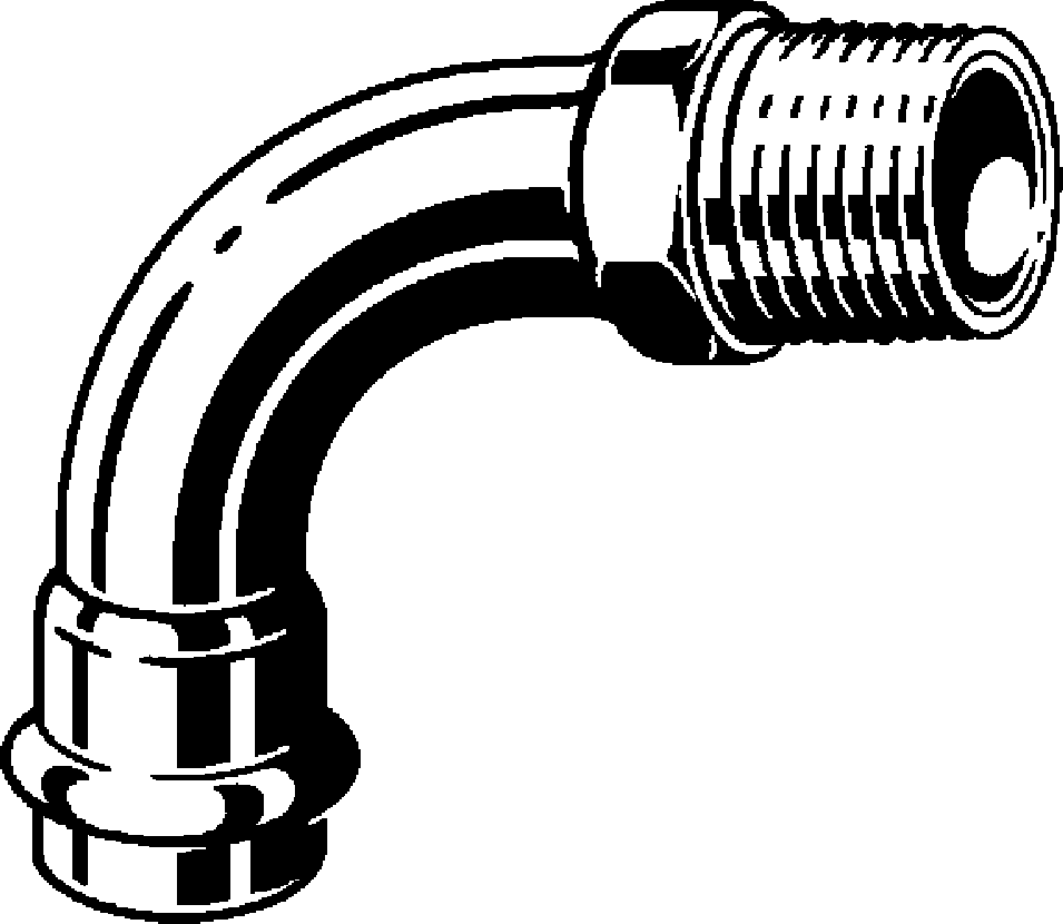 Viega Угольник переходной 90° Prestabo 1114 (648640) 648 640 - Вид №1