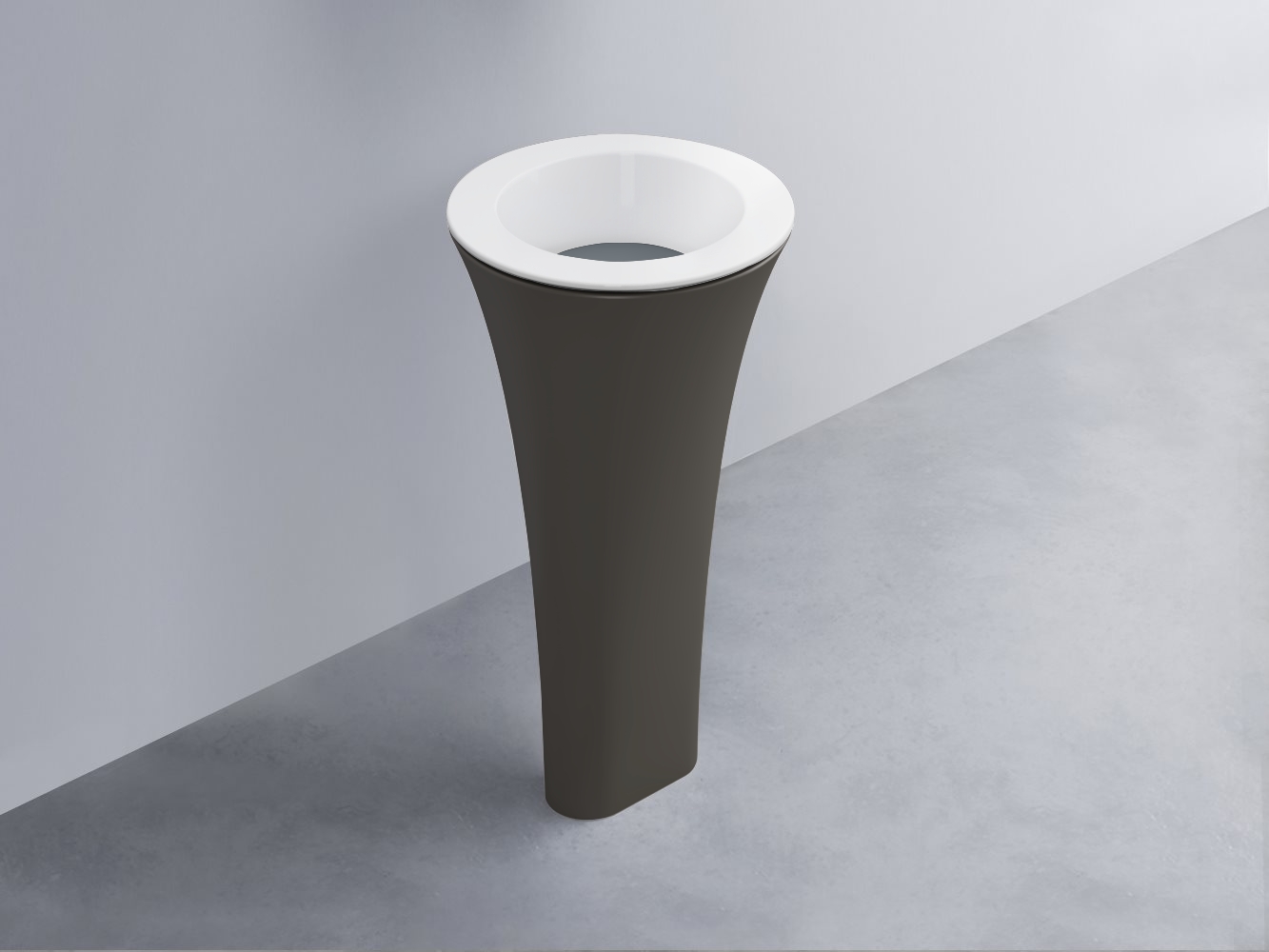 AMLA45-BL+AMPILT-BR+AMCOLT-FN Раковина Amedeo Tondo отдельностоящая cielo Enjoy + Amedeo Ceramica Cielo