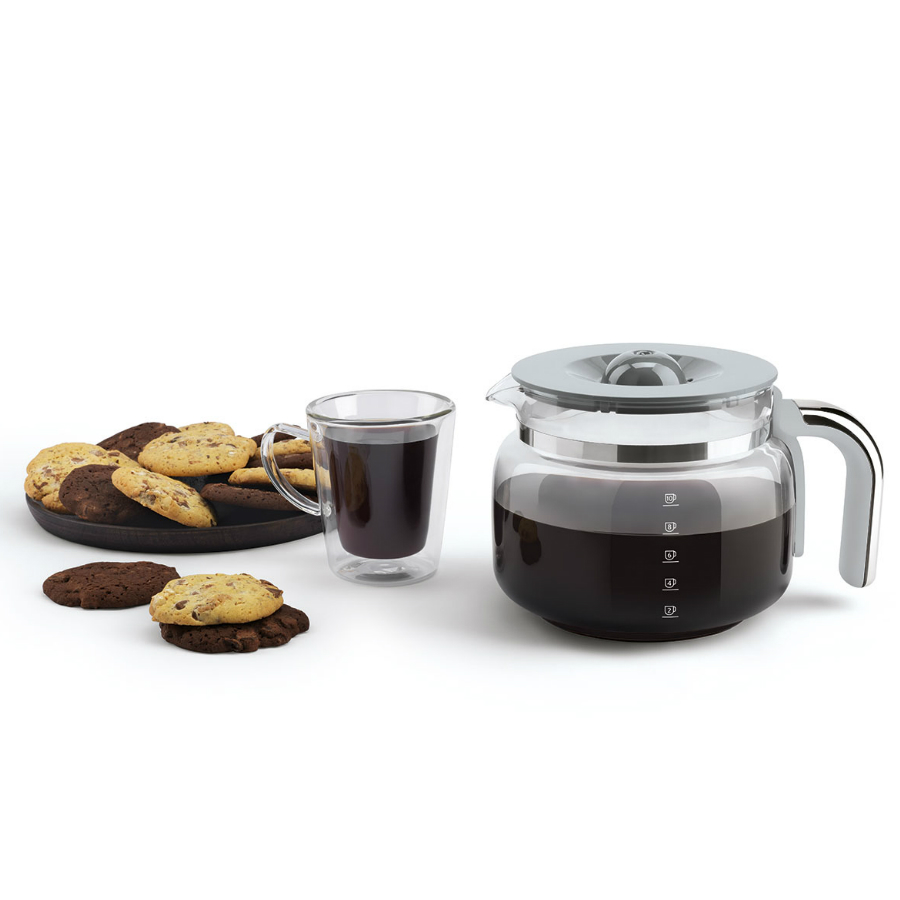 Кофеварка капельная Smeg, светло-голубая DCF02PBEU - Вид №6