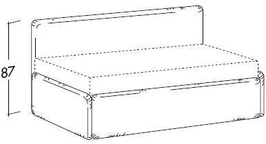 Bolzan Letti 2-х местный диван-кровать Line sun-id-1352323 - Вид №1