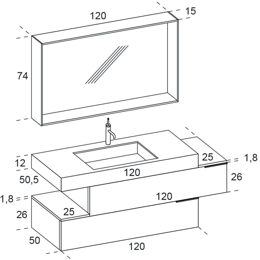 RAB Arredobagno Подвесная тумба под умывальник Thai sun-id-1361472 - Вид №5