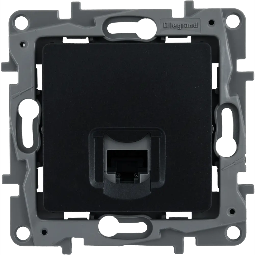 Компьютерная розетка Legrand Etika RJ45 Cat 5e антрацит 82496848