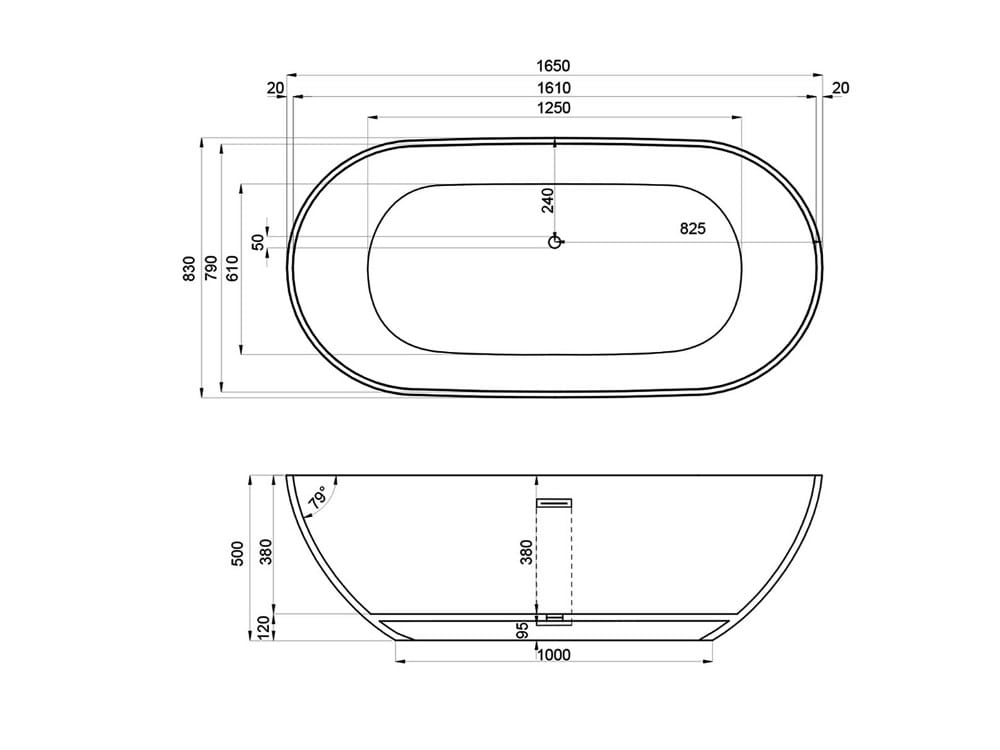 Овальная ванна в центре комнаты JEE-O Slimline ARCH-00089104 - Вид №4