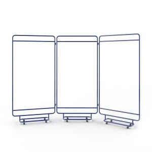 Ширма трехсекционная на колесиках синяя Bauhaus WOODI  00-3966315 Синий