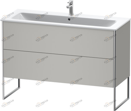 XS444800707 XSquare Тумбочка напольная Бетонно-серый матовый декор Duravit
