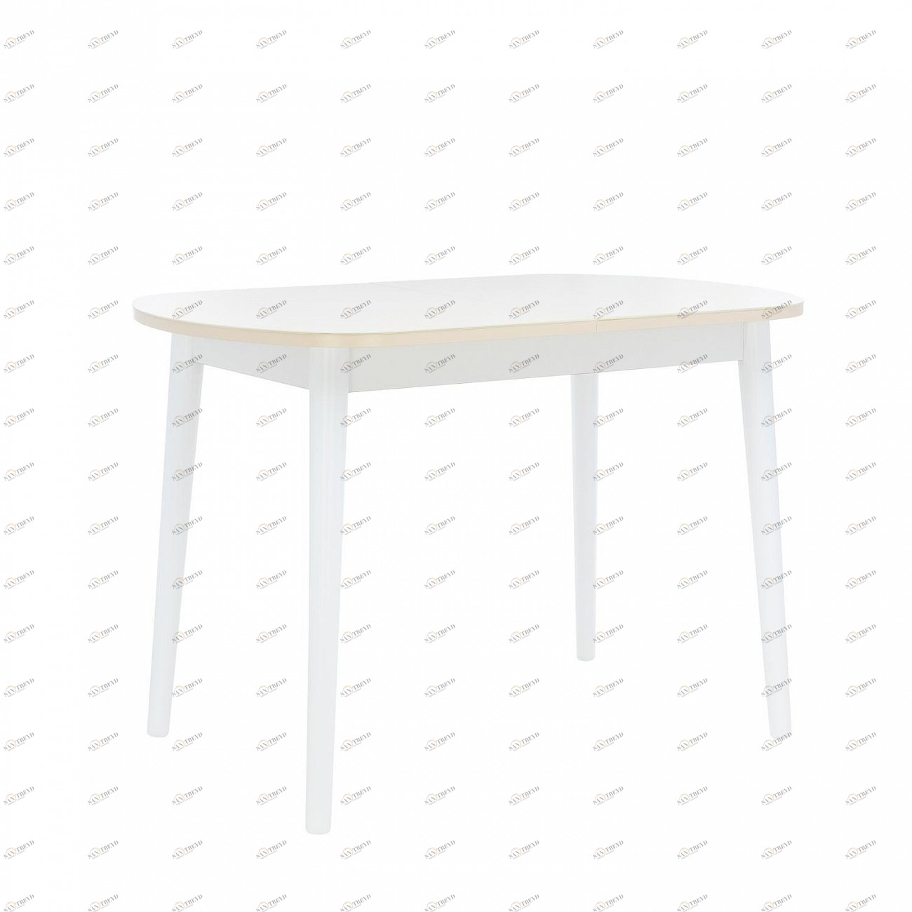 Обеденный стол раздвижной белый Leset "Акра 1Р" IMPEX  00-3967205 Белый 