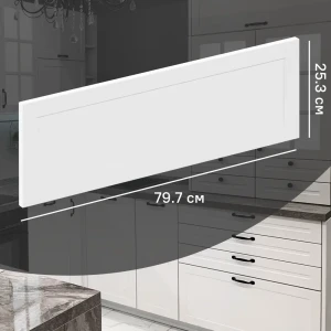 Фасад кухонного шкафа Ньюпорт 79.7x25.3 см KONSENSA МДФ цвет белый 89421670 STLM-2065721