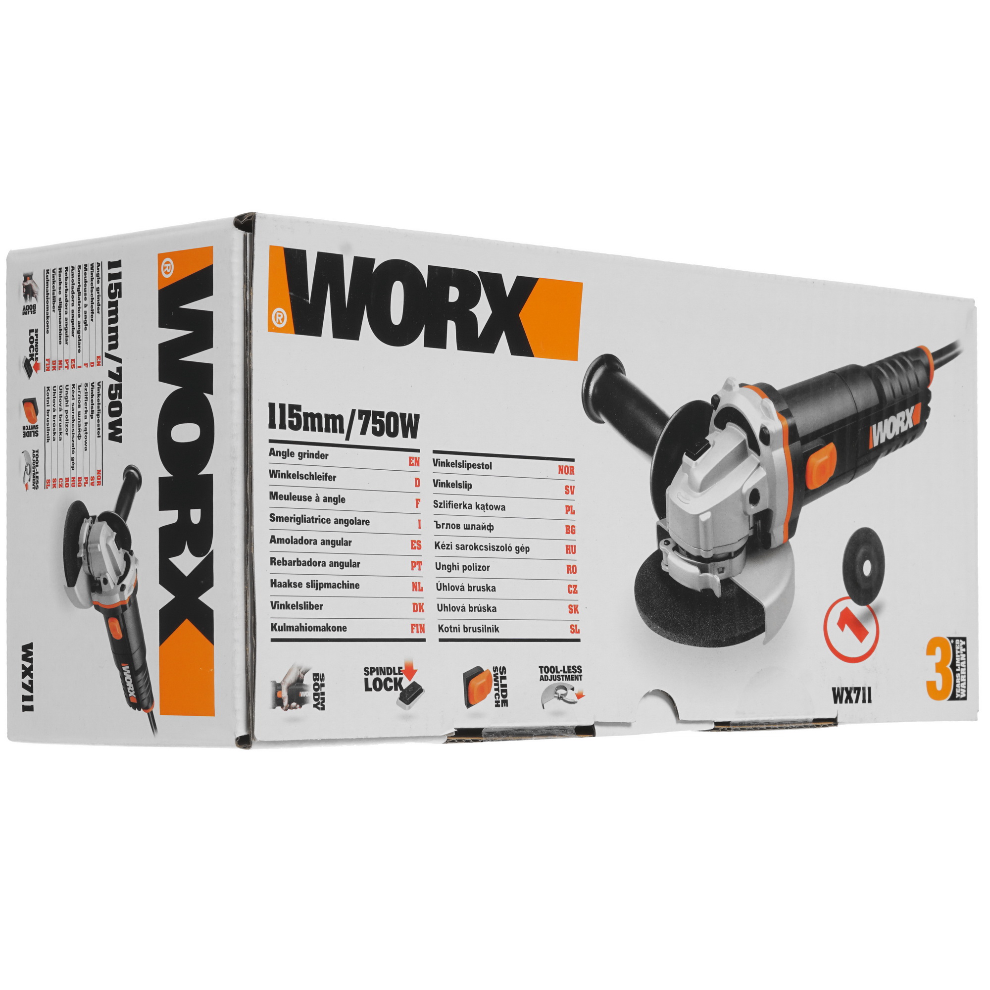 Углошлифовальная машина (УШМ) Worx WX711 8199937 STDN-0012634 - Вид №8