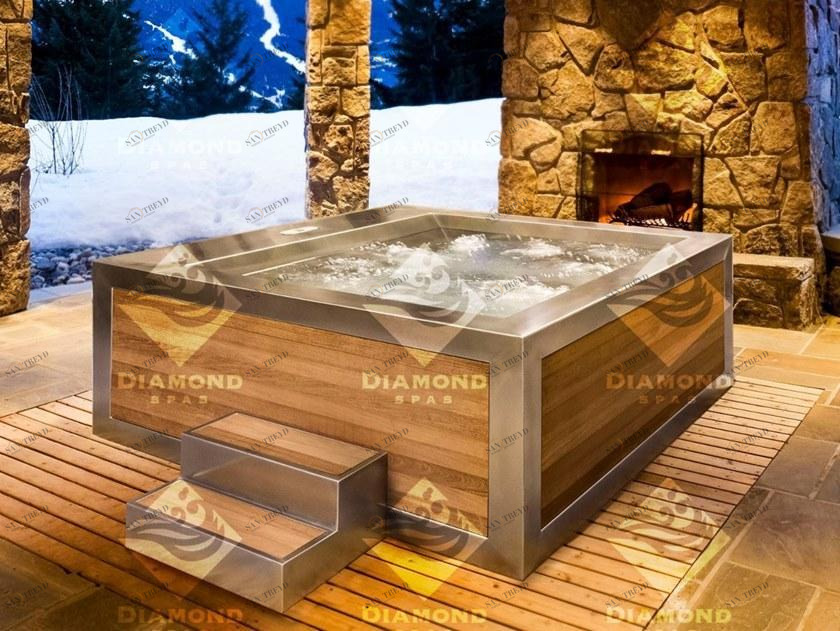 Diamond Spas Квадратная 6-местная гидромассажная ванна sun-id-1355474