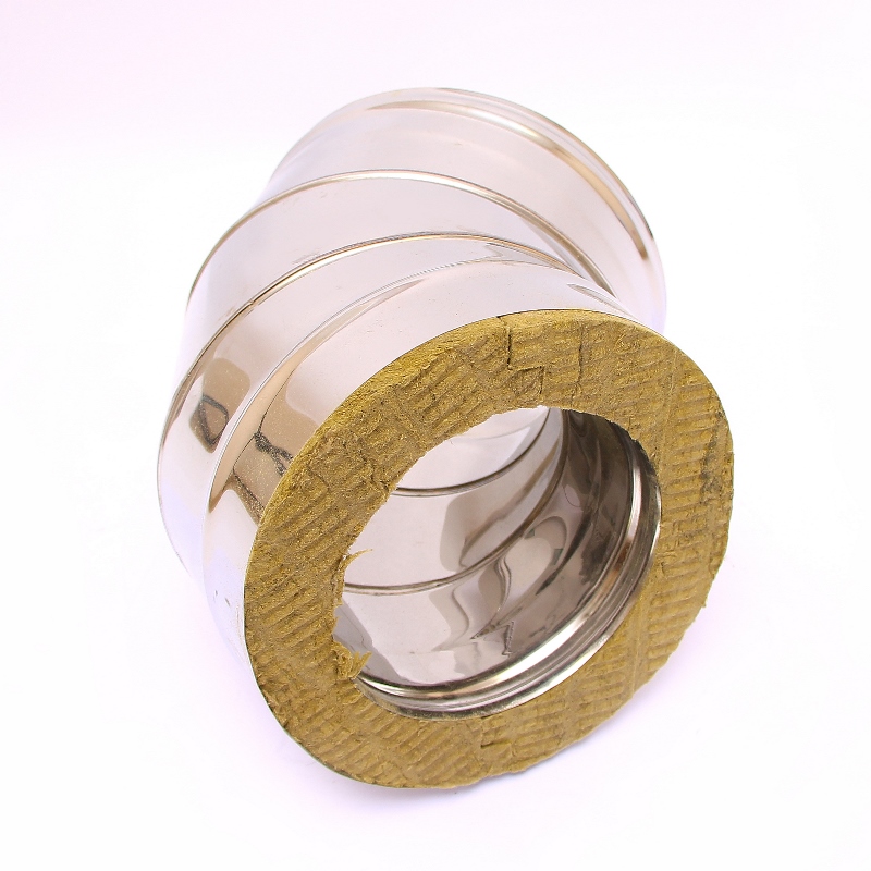 Сэндвич-колено 135" Ferrum Ф180х280 нержавеющая сталь (430/0,5мм) FD07180N4FF - Вид №3