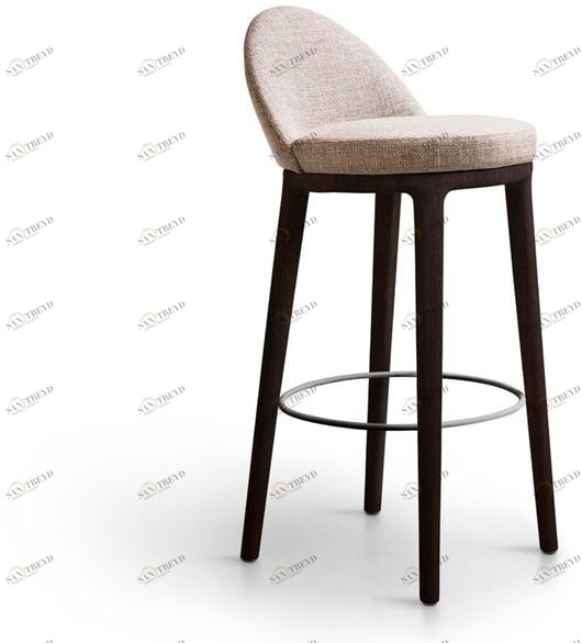 Lema Высокий табурет из ткани со спинкой Lucylle sun-id-1377331