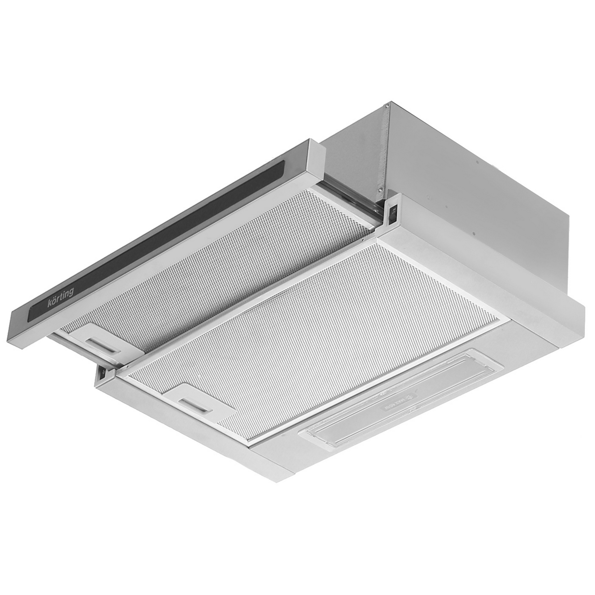 8188603 Вытяжка телескопическая Korting KHP 5637 GNX серебристый/черный STDN-0015487 - Вид №2