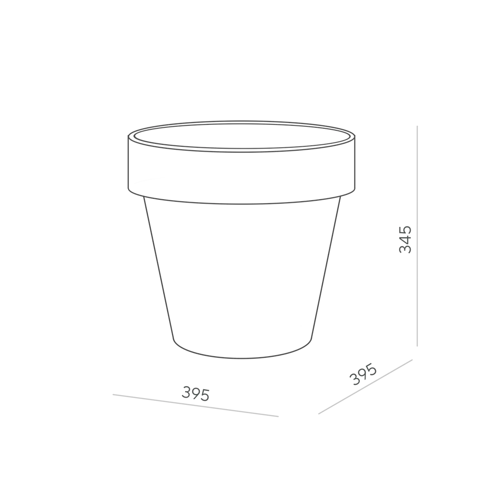 Кашпо для цветов Ola Dom Loft 28 л антрацит Santreyd STLM-2114084 - Вид №1