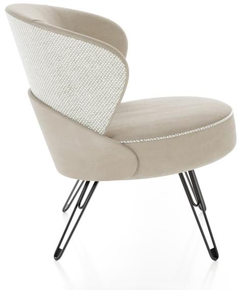 Liu Jo Living Collection Кресло с тканевой обивкой Urban fan Lsp - Вид №3