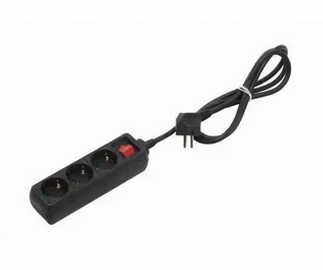 150-021001-313 Удлинитель 3гн 3м с/з черный Mono Electric Orion