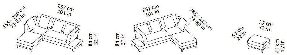 brühl Диван-кровать из ткани Four-two sun-id-1418446 - Вид №7