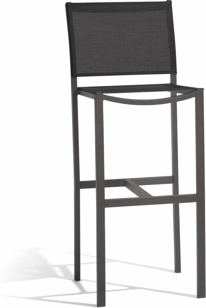 MNST182 Барный стул 80 лава текстиль черный Manutti Latona