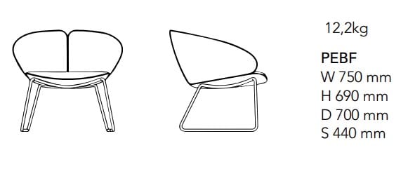 Ткань сани стул Mobboli Peach ARCH-00015857 - Вид №4