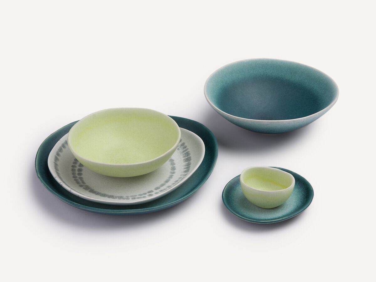 Набор десертных тарелок из глазурованной керамики AMPM Ritual ARCH-00055705 - Вид №3