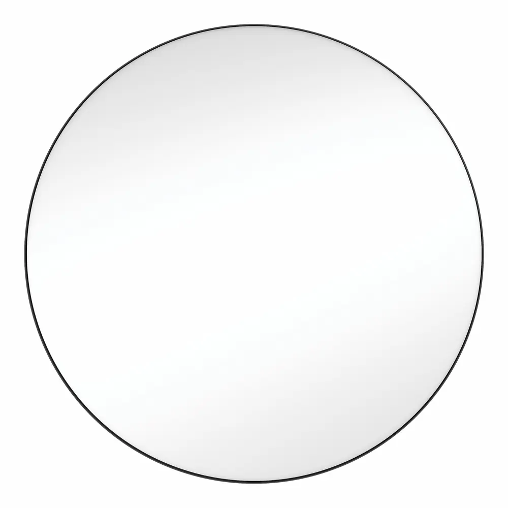 Зеркало для ванной KONSENSA Бруклин 55 см круглое цвет черный STLM-2141659