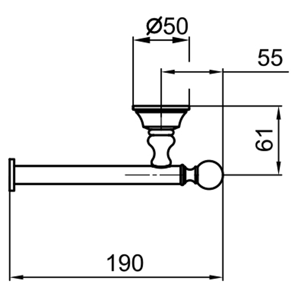 KA500801010 Держатель для бумаги Webert Karenina  - Вид №1