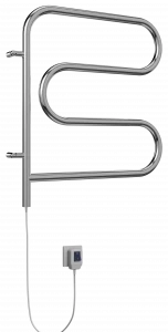 4620768883880 ЭЛЕКТРИКА Электро 25 F-обр 500х500 поворотный Полотенцесушитель TERMINUS Нержавеющая сталь