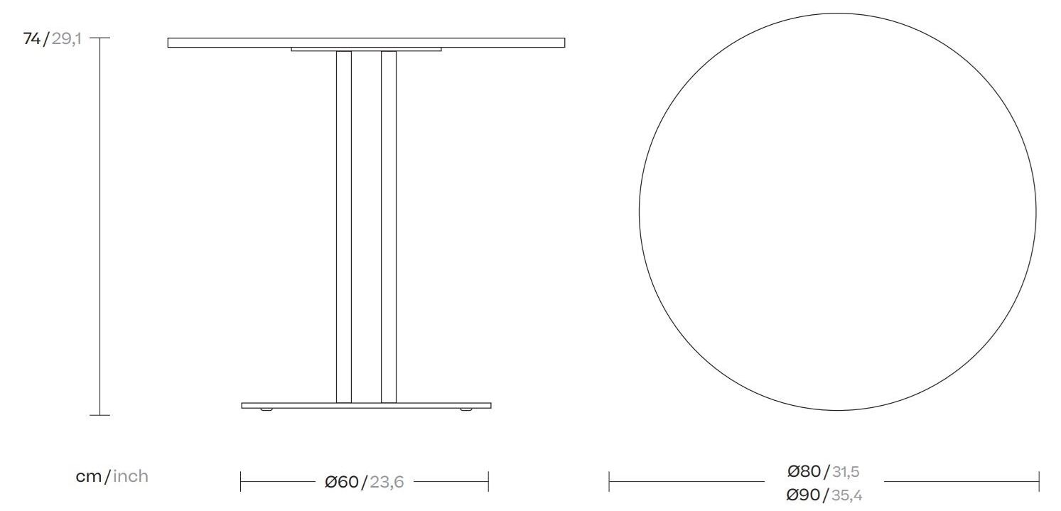 Круглый алюминиевый стол Kettal Ringer ARCH-00092790 - Вид №3