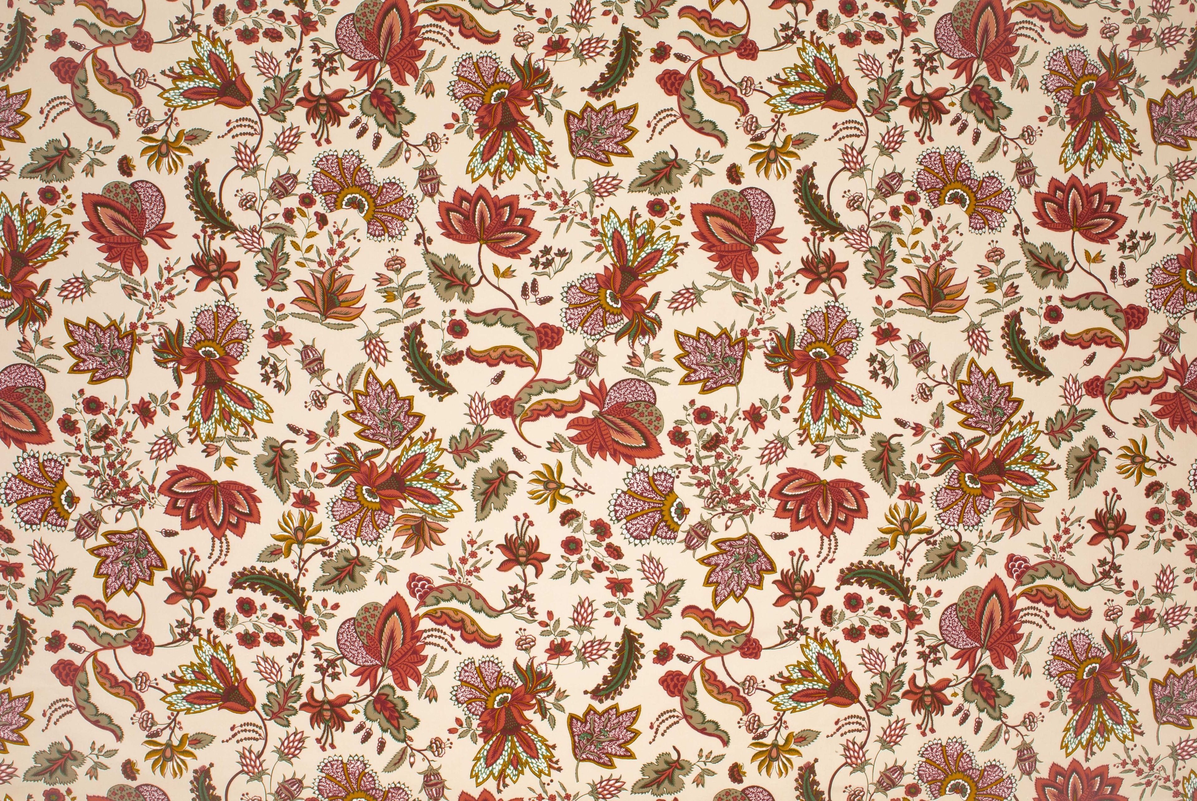 Хлопчатобумажная ткань с цветочным рисунком LELIEVRE Quenin-Belle Époque ARCH-00020380 - Вид №1