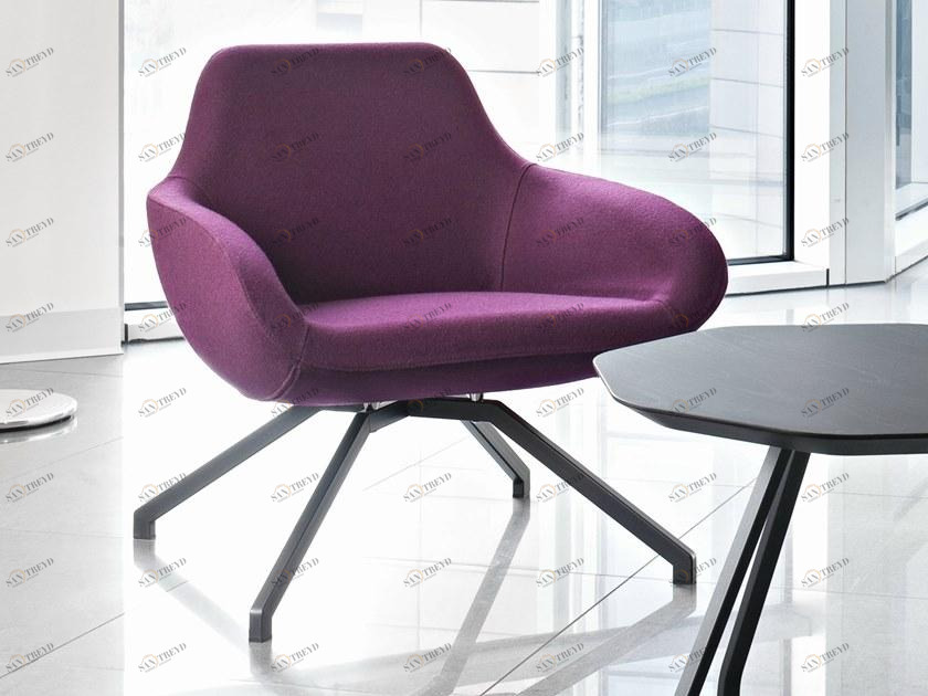 ALMA DESIGN Кресло из ткани с фиксированной или поворотной стальной основой X big sun-id-1358333
