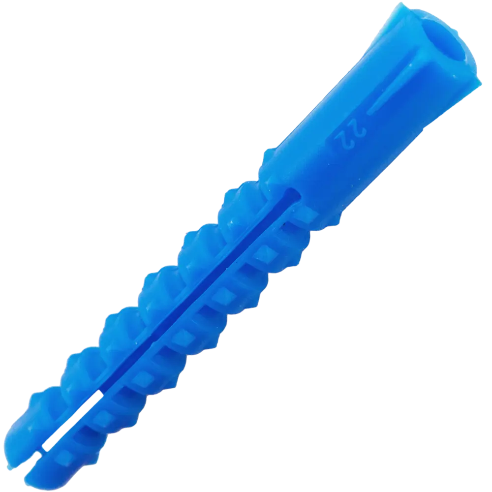 Дюбель с шипами для полнотелых материалов 8х60 мм полипропилен цвет синий 200 шт НЕВСКИЙ КРЕПЕЖ STLM-2159013