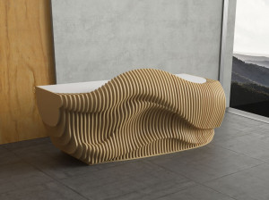 Стойка регистрации из фанеры