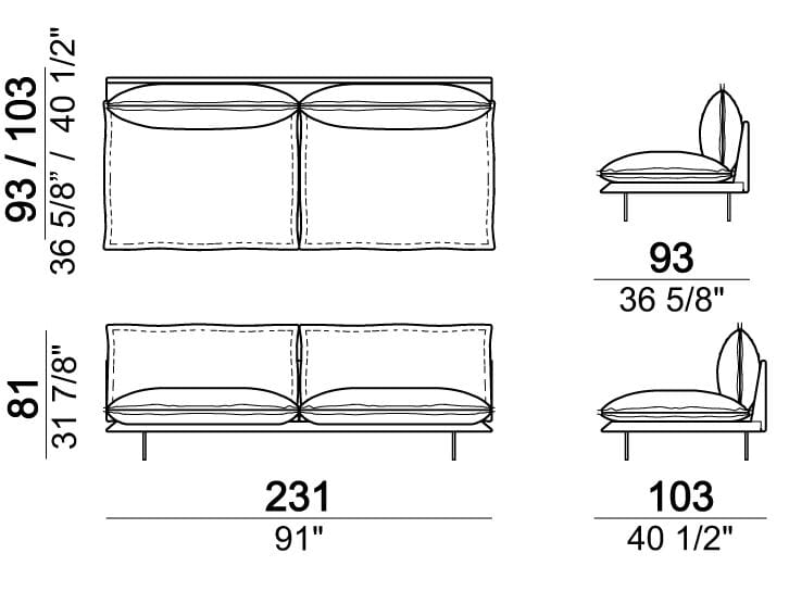 Кожаный модульный диван Arketipo Auto-Reverse ARCH-00031284 - Вид №6