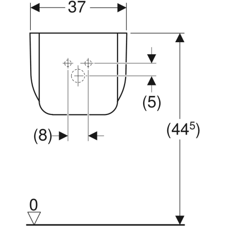 296500000 Полупьедестал Geberit Bambini Geberit  - Вид №3