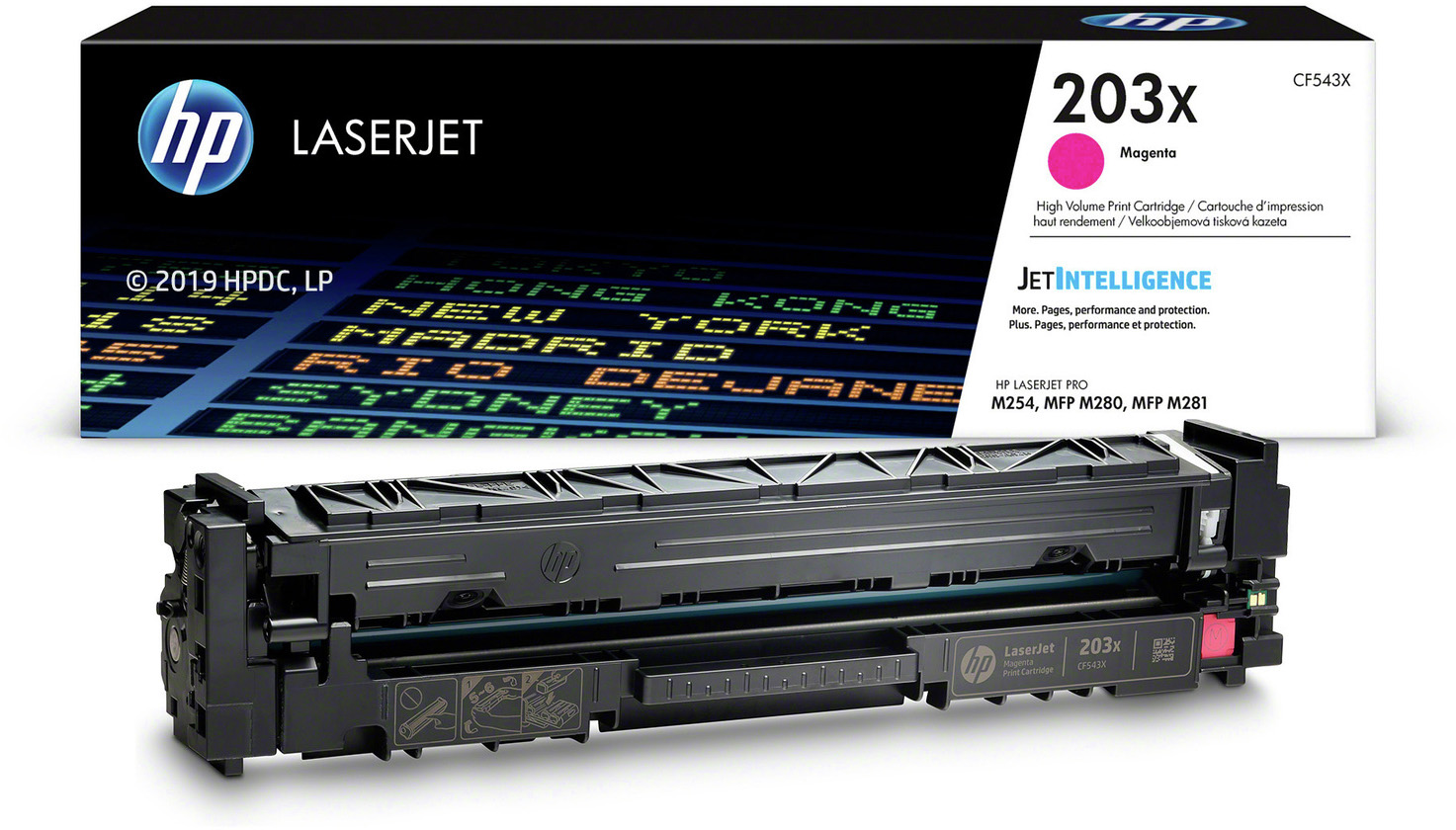 CF543X 203x original magenta laserjet toner cartridge HP Santreyd  - Вид №3