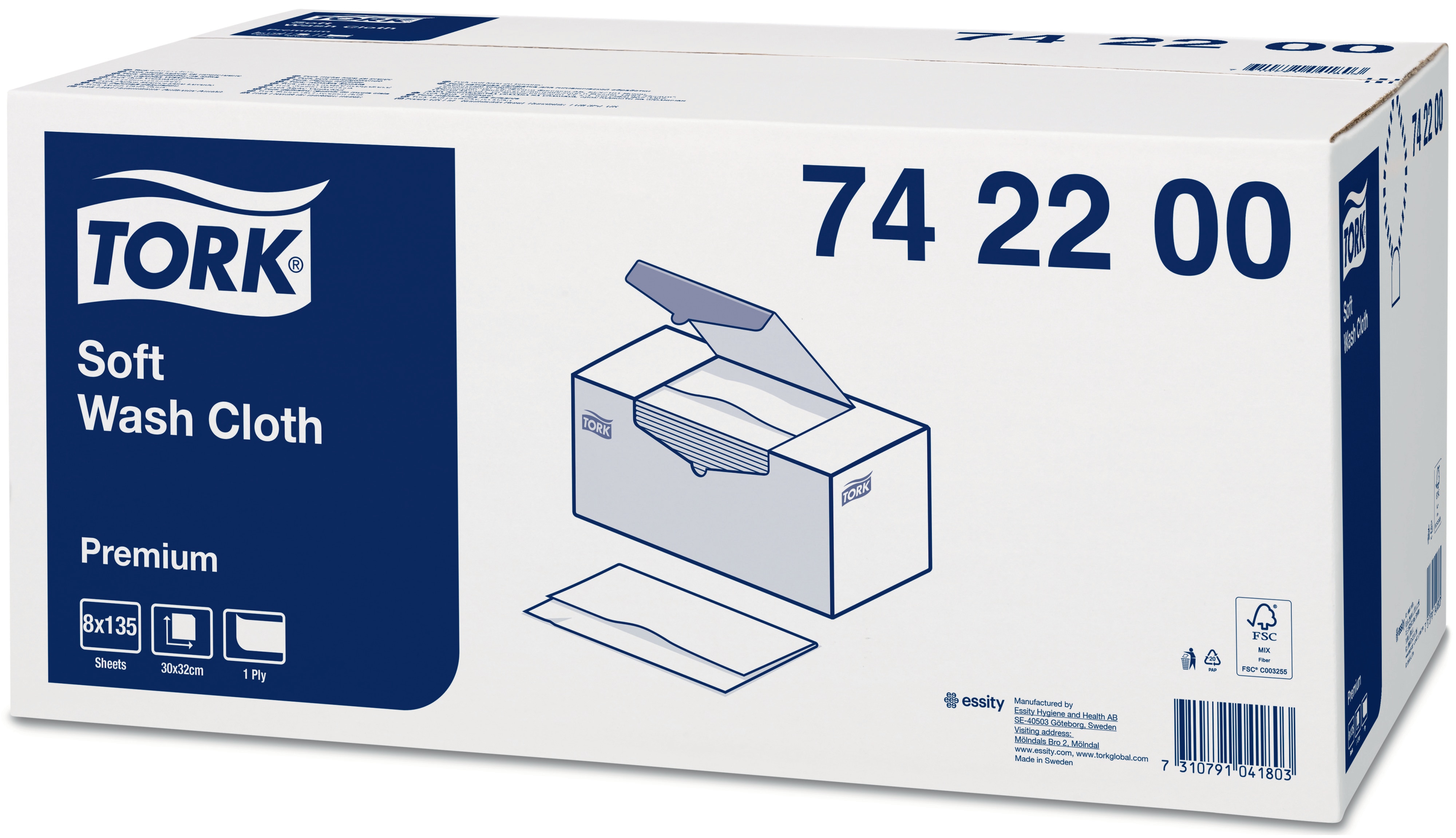 74220038 Полотенца премиум-класса для мытья тела Tork  - Вид №2