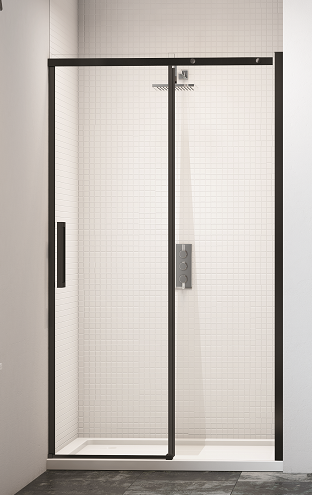 Дверь в нишу BLKBFSL1700H Merlyn Black Черный  - Вид №1