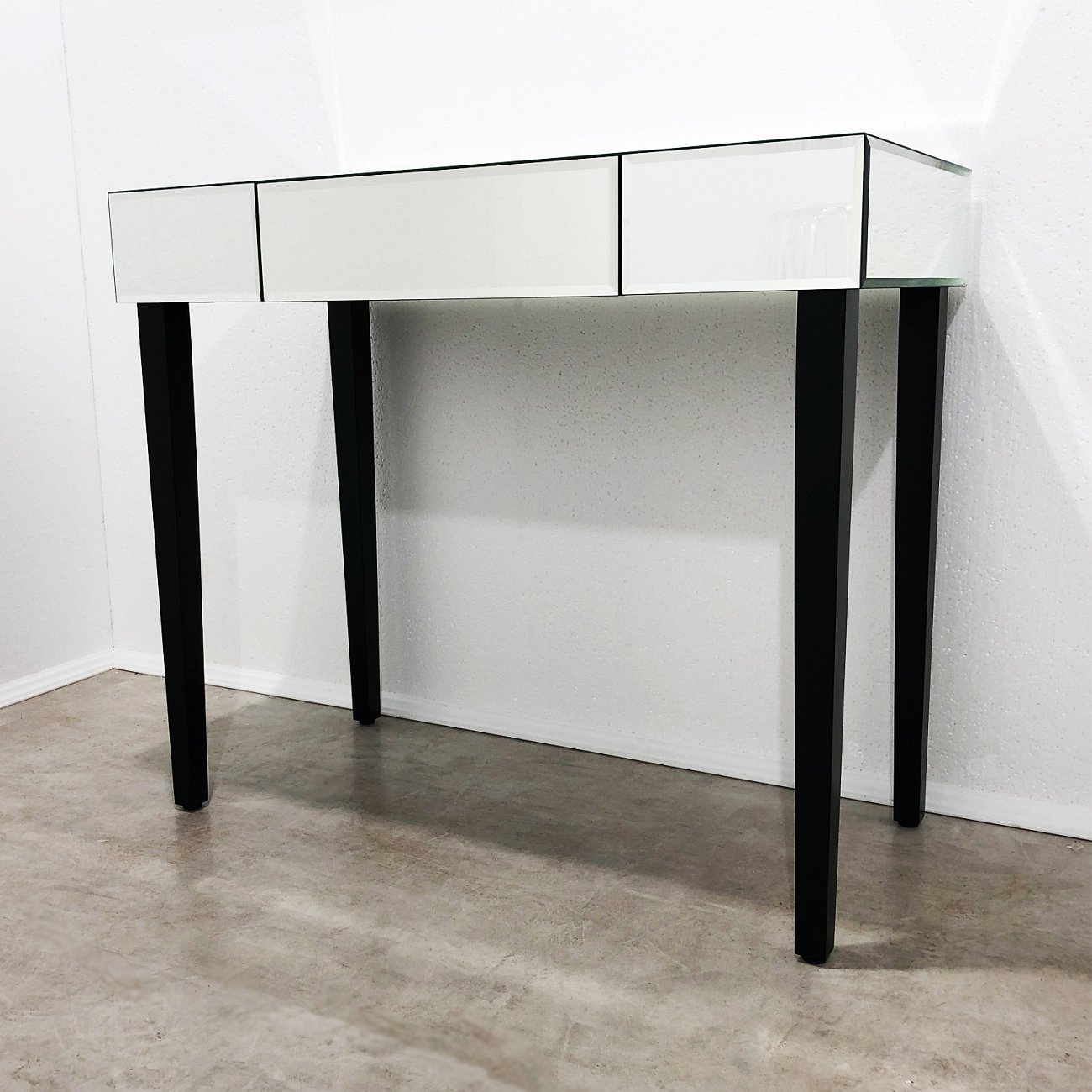 Консоль зеркальная с ящиком и черными ножками "Грэйс" GRAUM  304036 Зеркальный  - Вид №8