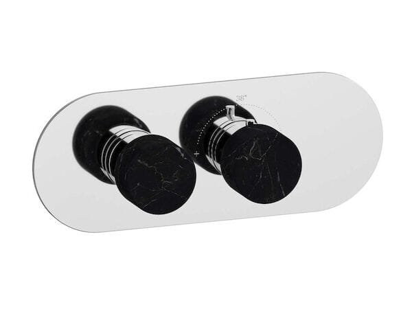 Термостатический смеситель для душа с 2 отверстиями из мрамора IB Aqua ARCH-00134782 - Вид №1