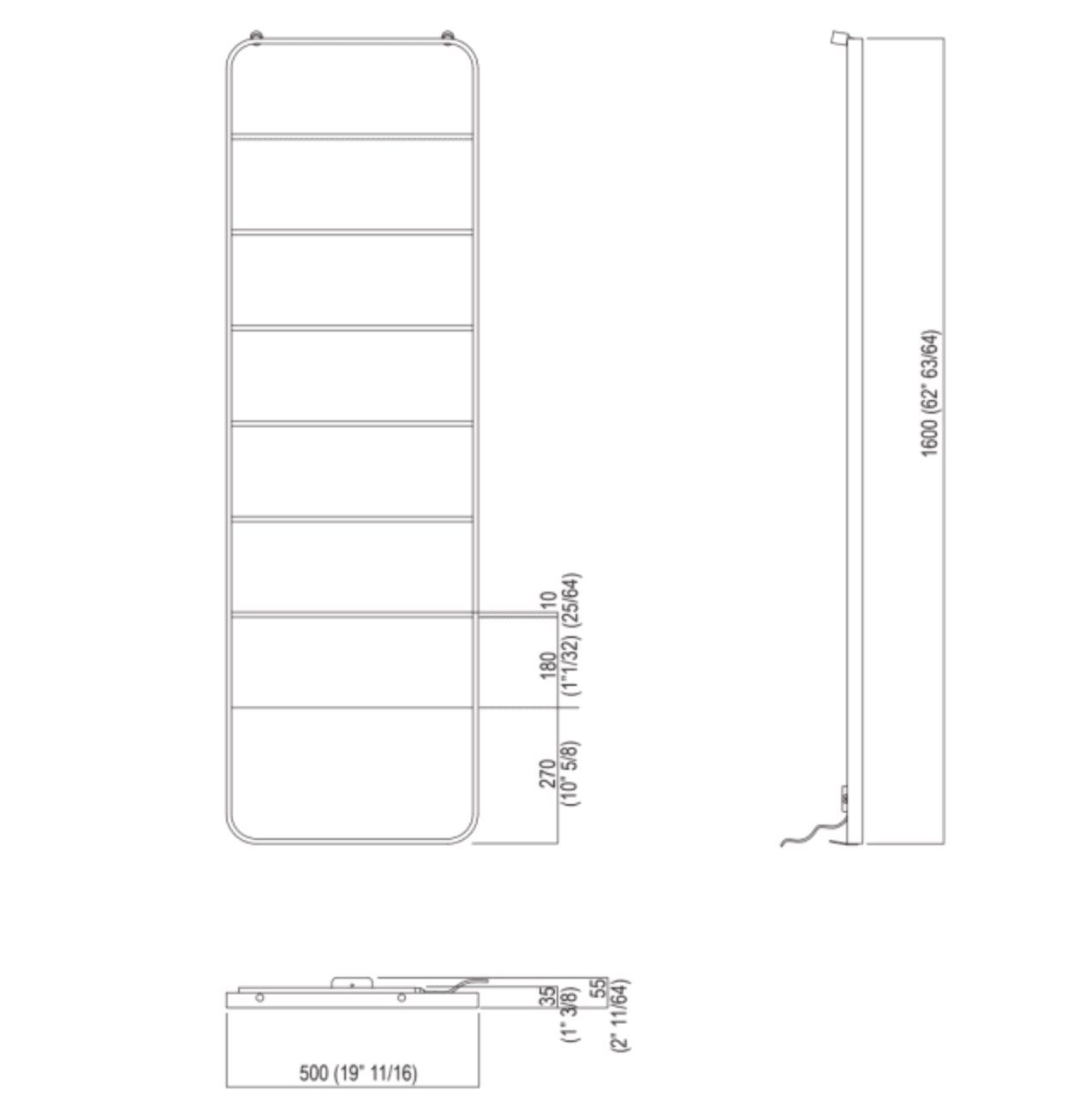 Стальной полотенцесушитель Agape память ARCH-00044509 - Вид №1