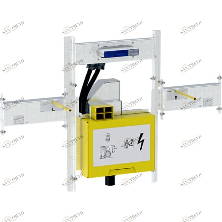 GEBERIT 461.471.00.1 Комплект Geberit GIS для раковины Geberit ONE и встраиваемого в стену смесителя Geberit ONE, с внутристенным поворотным сифоном, с внутристенным Clou 