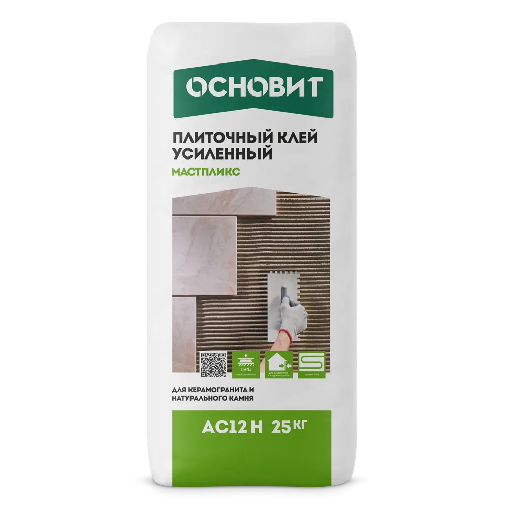 Клей для плитки Основит Мастпликс АС12H 25 кг STLM-2089269