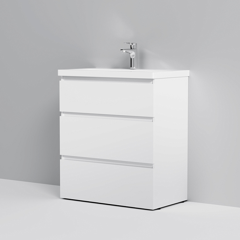 M91FSX0752WG База под раковину напольная 75 см 3 ящика белый глянец AM.PM Gem S  - Вид №6