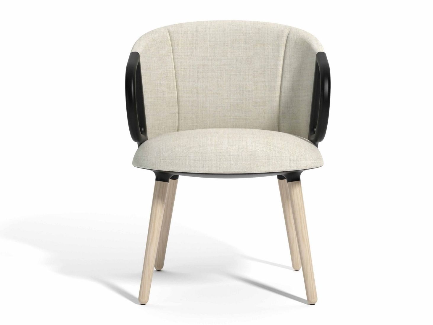 Тканевое кресло с подлокотниками и деревянной рамой GABER Cucaracha ARCH-00108583