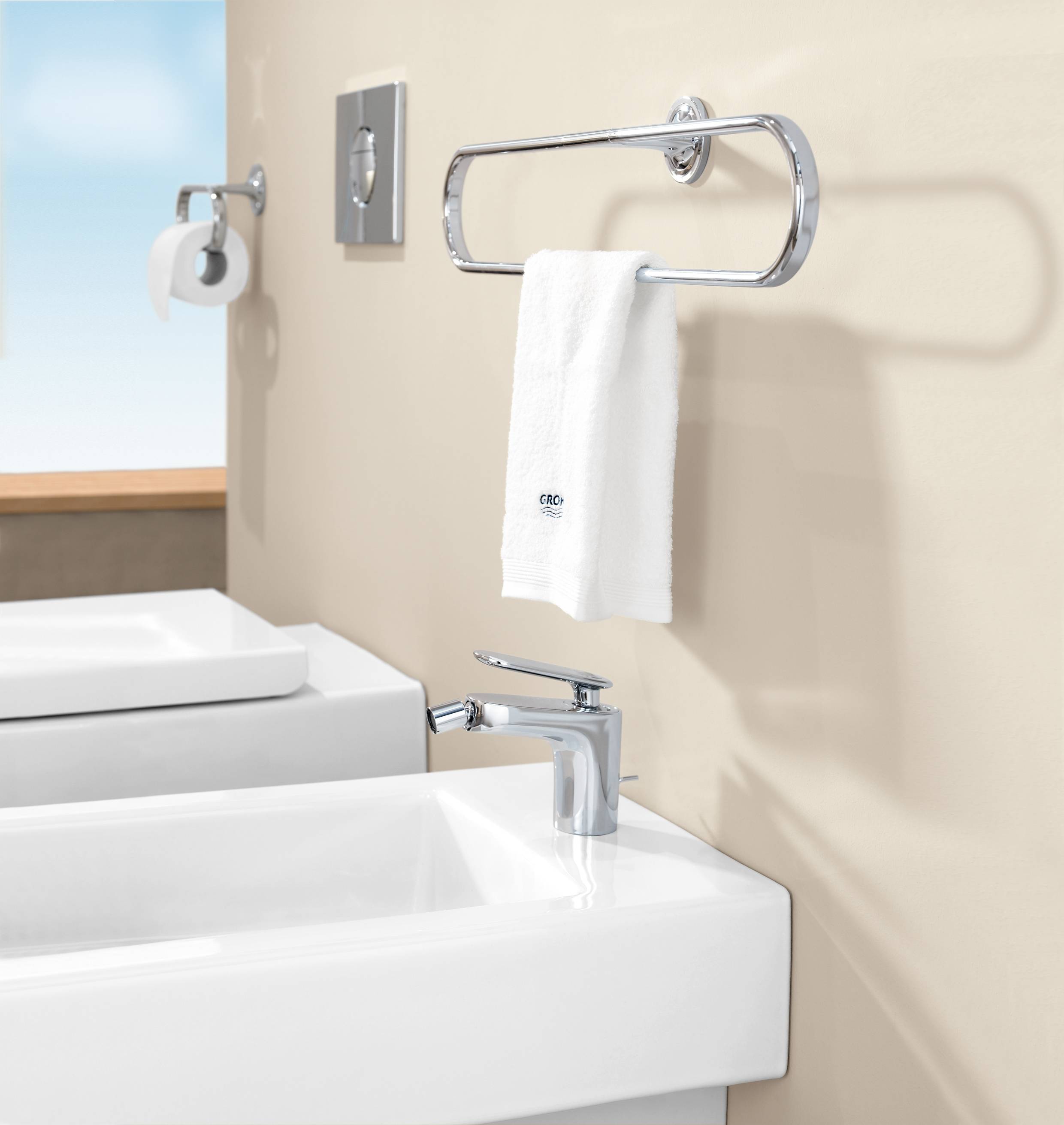 40377000 Держатель для туалетной бумаги Grohe хром  - Вид №1