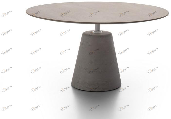 MDF Italia Круглый деревянный стол sun-id-1344602