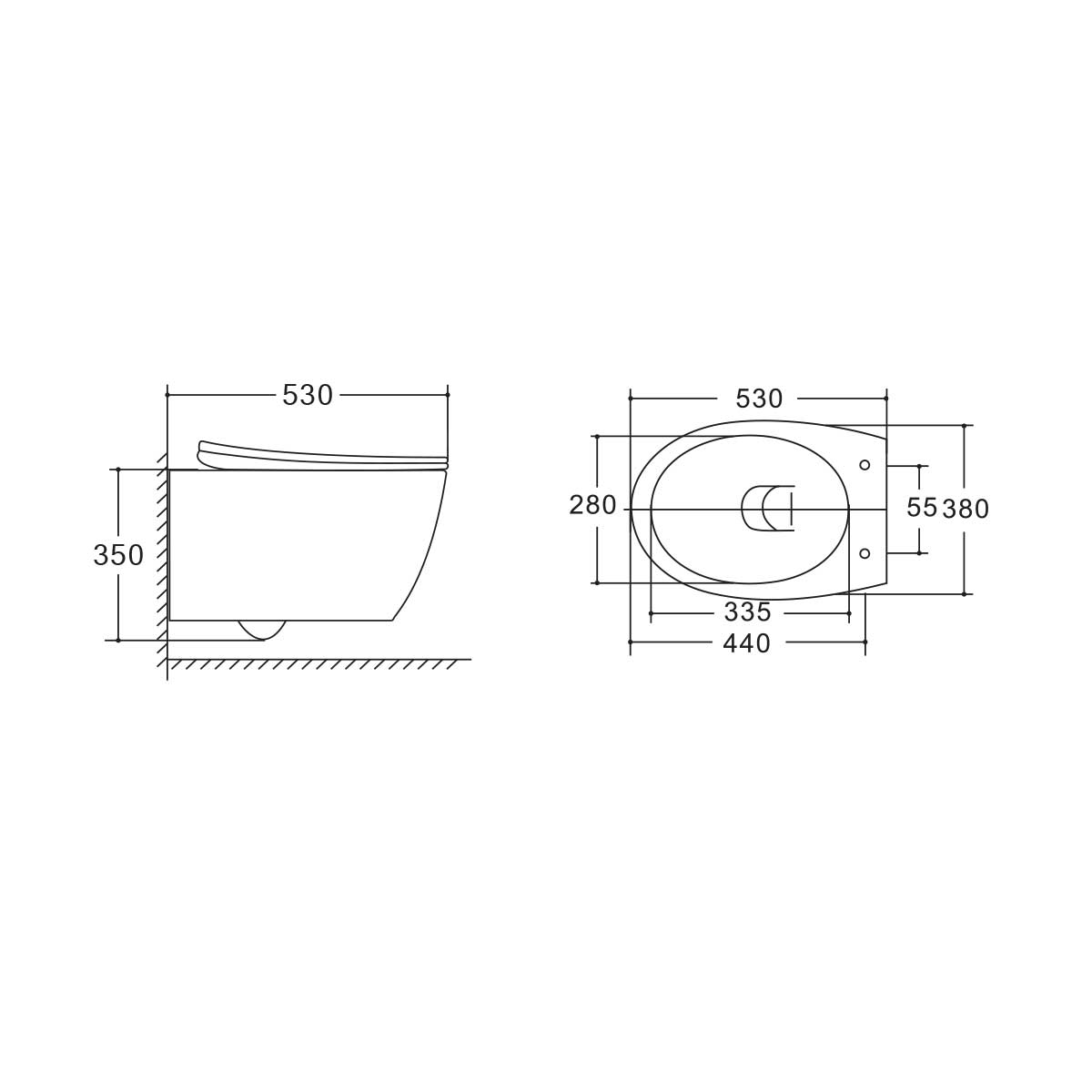 VT1-25 Унитаз подвесной Vincea Felice Santreyd  - Вид №1