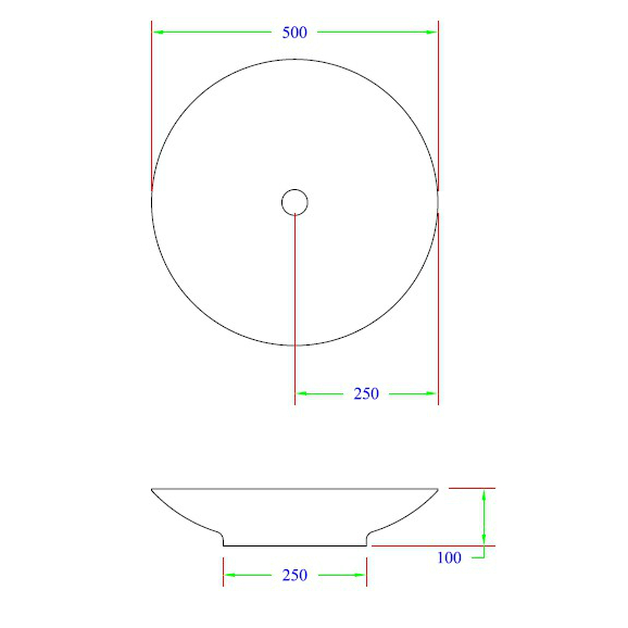 25379 Накладная раковина на столешницу  овальная Ceramica Hidra  - Вид №3